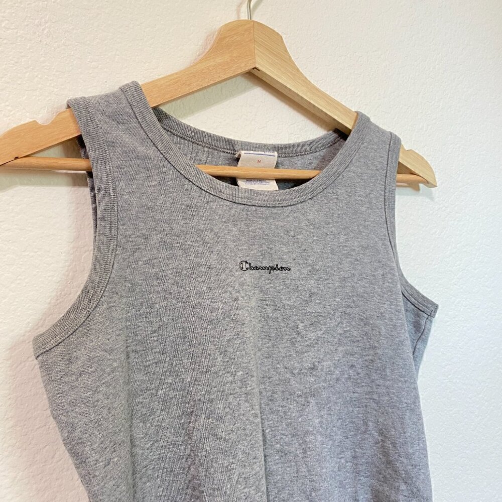 Champion Vintage Women's Tank Center Logo Spellout Medium - Picture 3 of 8